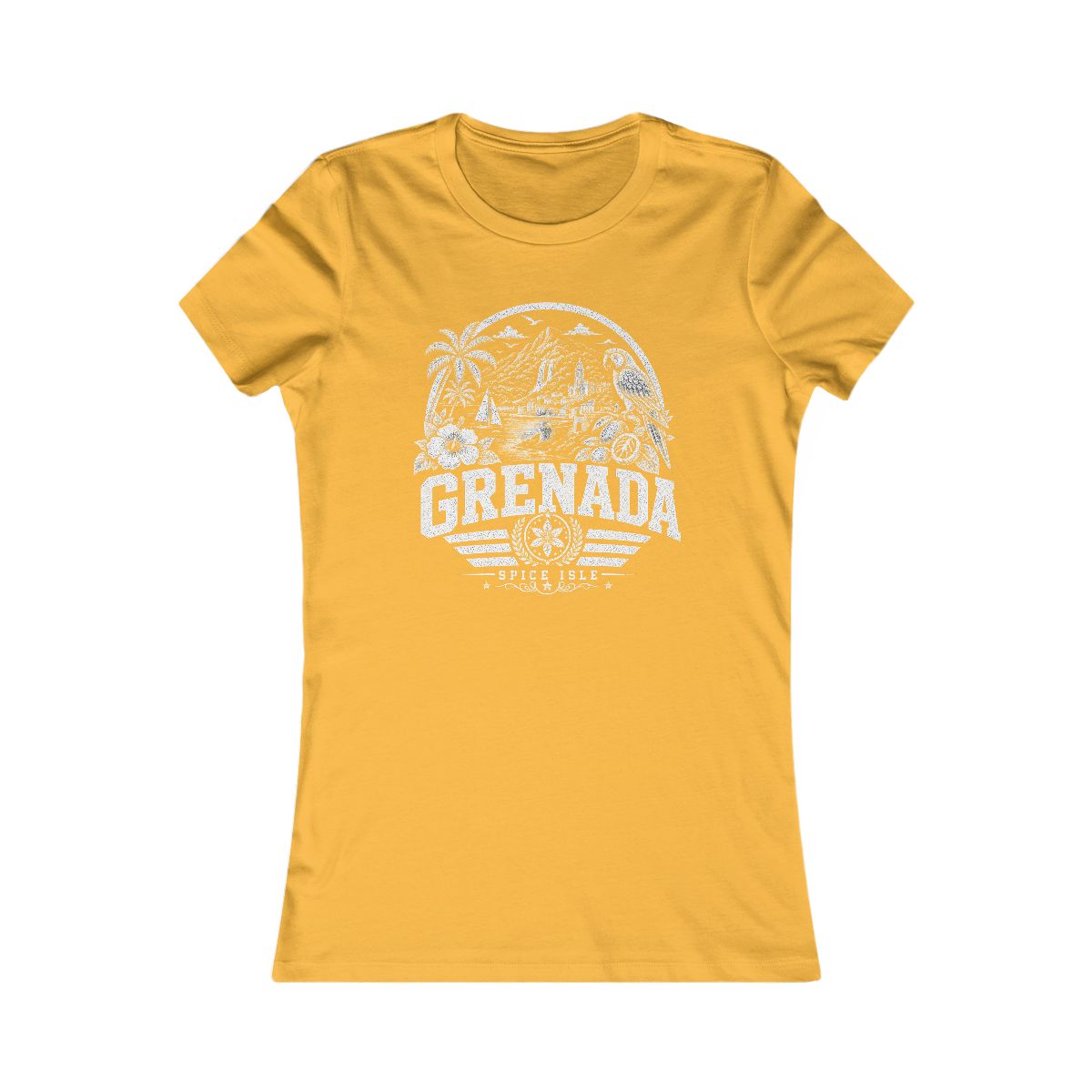 Grenada women tee — Gold