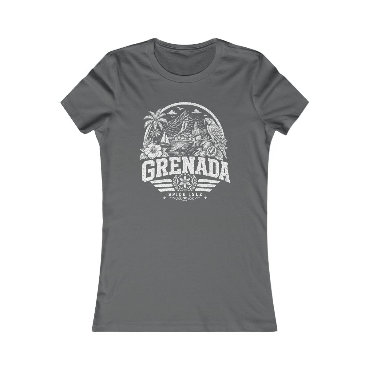 Grenada women tee — Asphalt