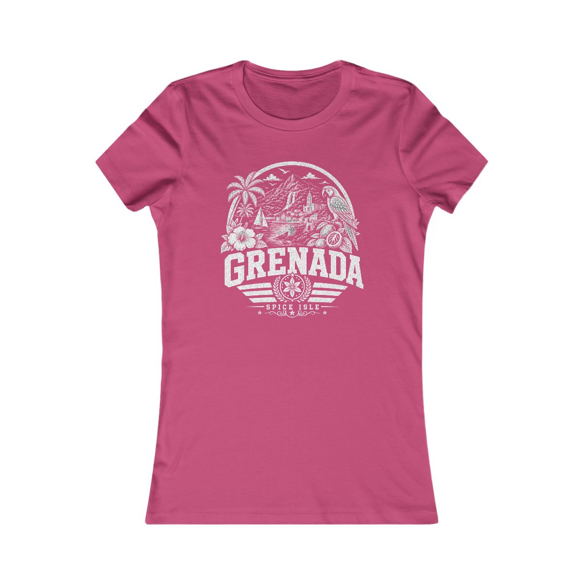 Grenada women tee — Berry
