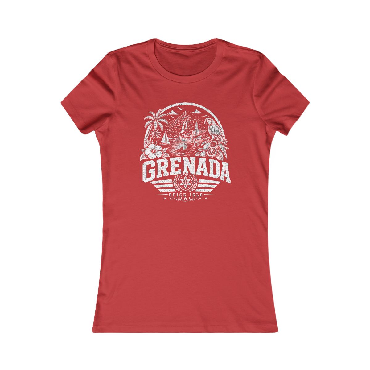 Grenada women tee — Red