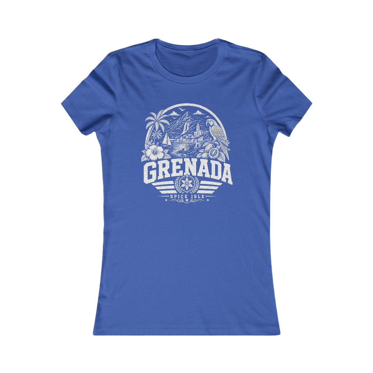 Grenada women tee — True Royal