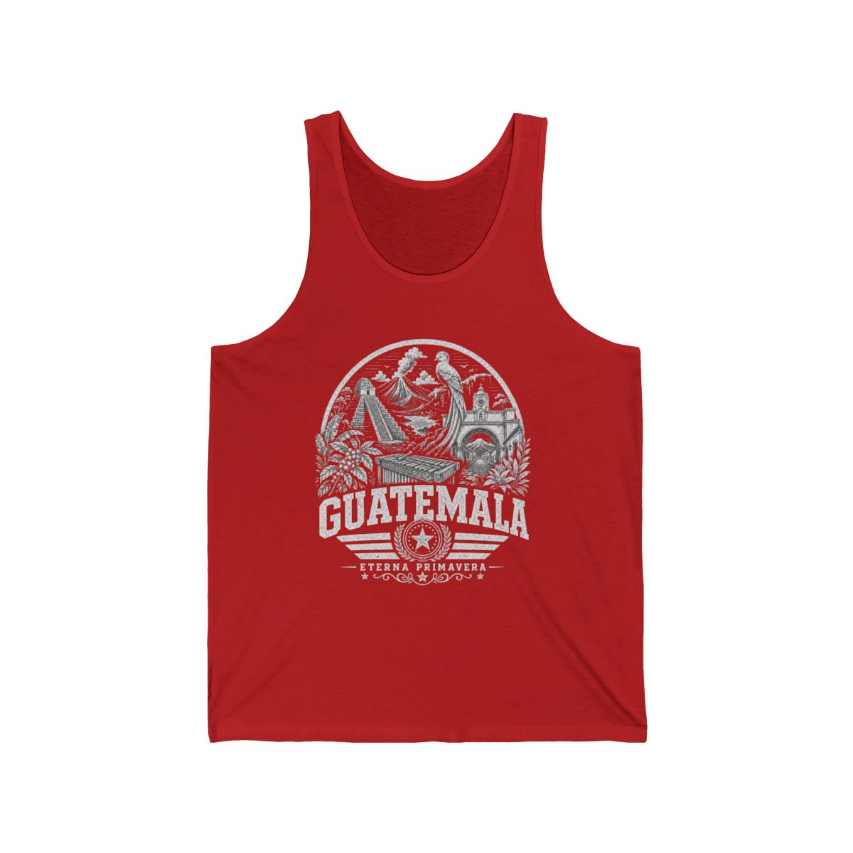 Guatemala vintage landmarks men's tee — iconic landmark design | Nameshi Destinations (view 8)