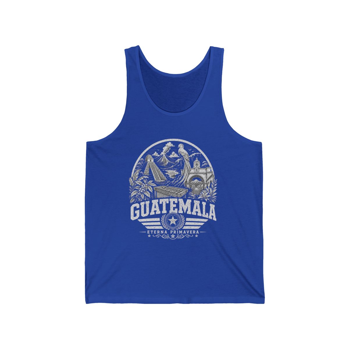 Guatemala vintage landmarks men's tee — iconic landmark design | Nameshi Destinations (view 6)
