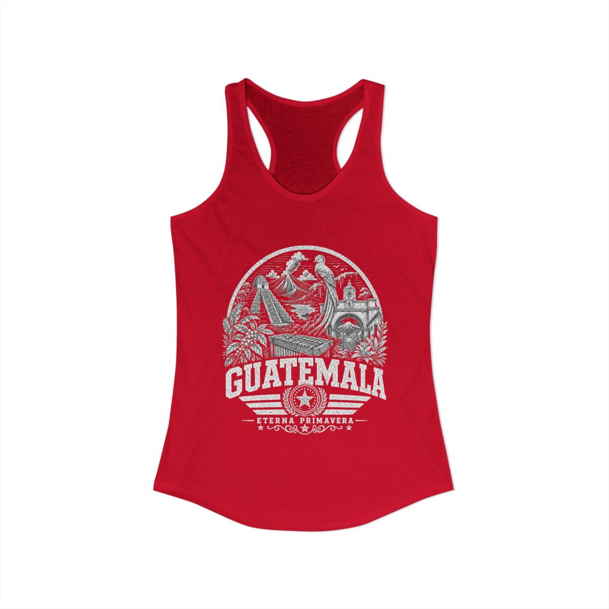 Guatemala vintage landmarks tank top — iconic landmark design | Nameshi Destinations (view 16)
