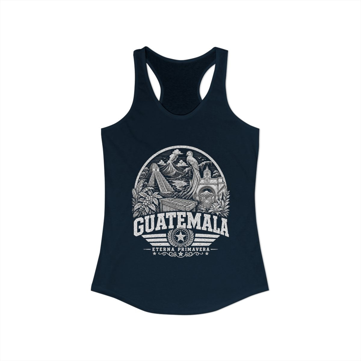 Guatemala vintage landmarks tank top — iconic landmark design | Nameshi Destinations (view 11)