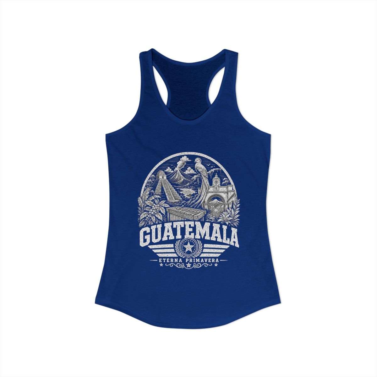 Guatemala vintage landmarks tank top — iconic landmark design | Nameshi Destinations (view 10)