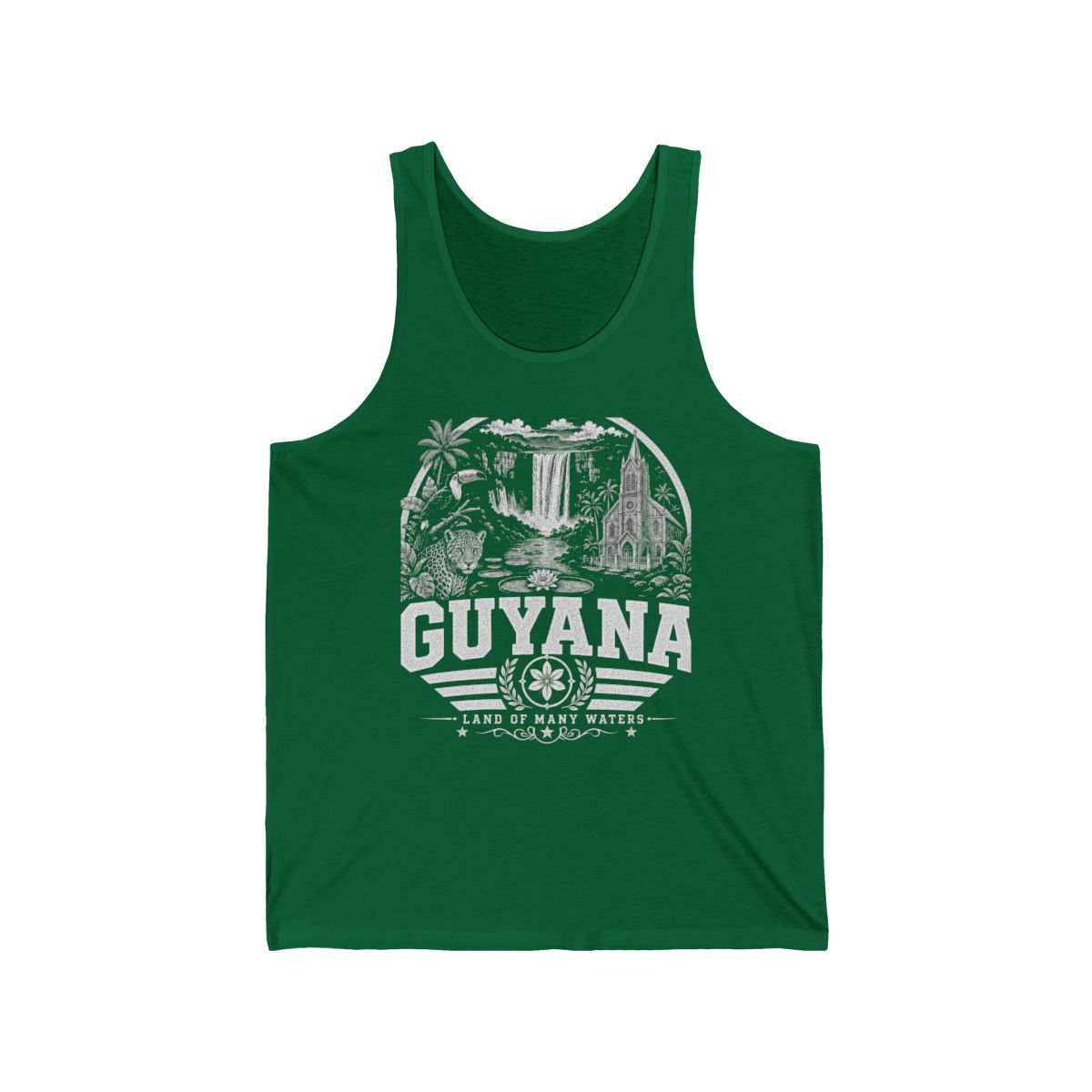 Guyana Men's Tank Top — Kelly