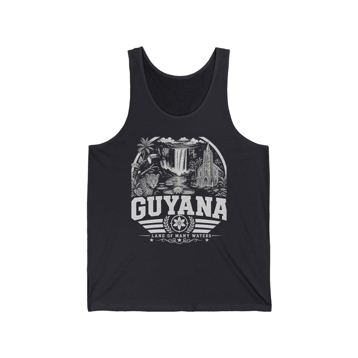 Guyana Men's Tank Top — Dark Grey