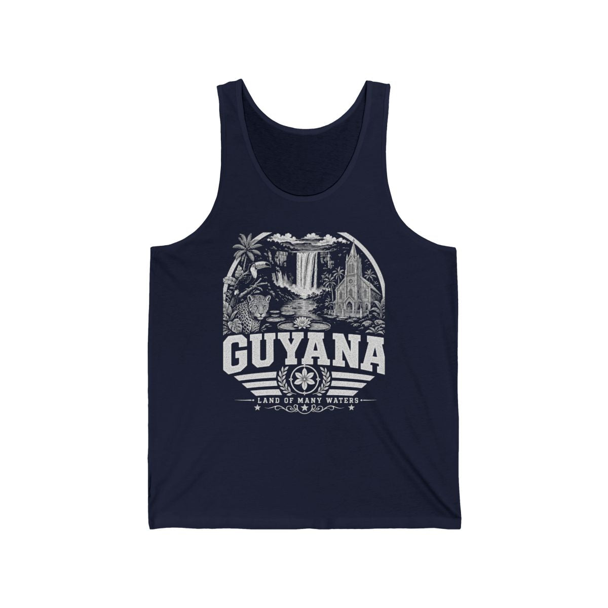 Guyana Men's Tank Top — Navy