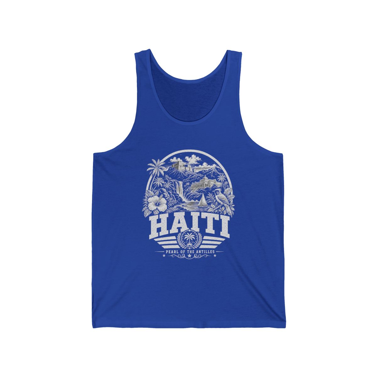Haiti vintage landmarks men's tee — iconic landmark design | Nameshi Destinations (view 6)