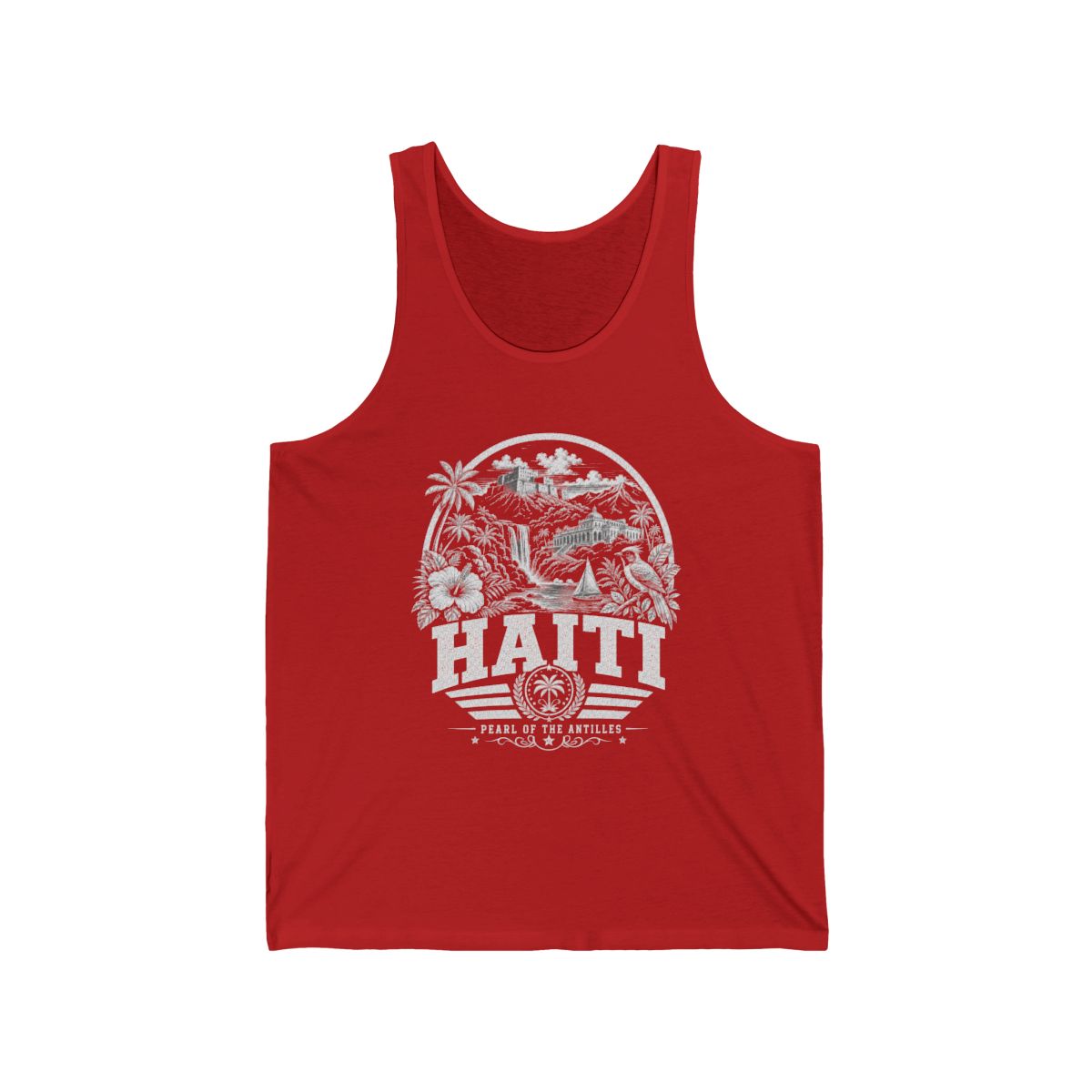 Haiti vintage landmarks men's tee — iconic landmark design | Nameshi Destinations (view 8)