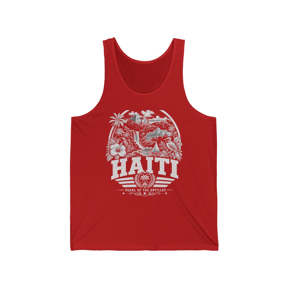 Haiti Men's Tank Top — Red