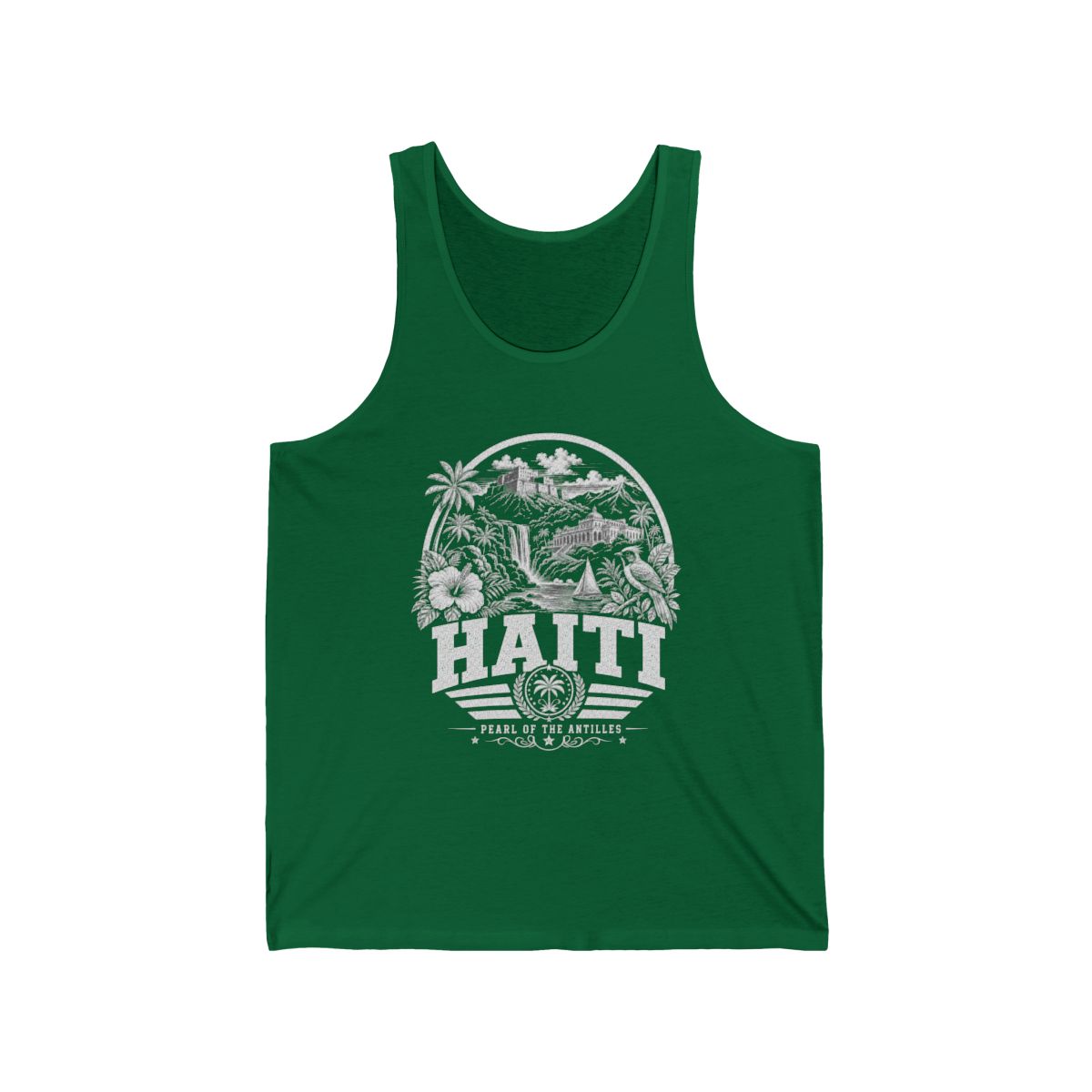 Haiti vintage landmarks men's tee — iconic landmark design | Nameshi Destinations (view 4)
