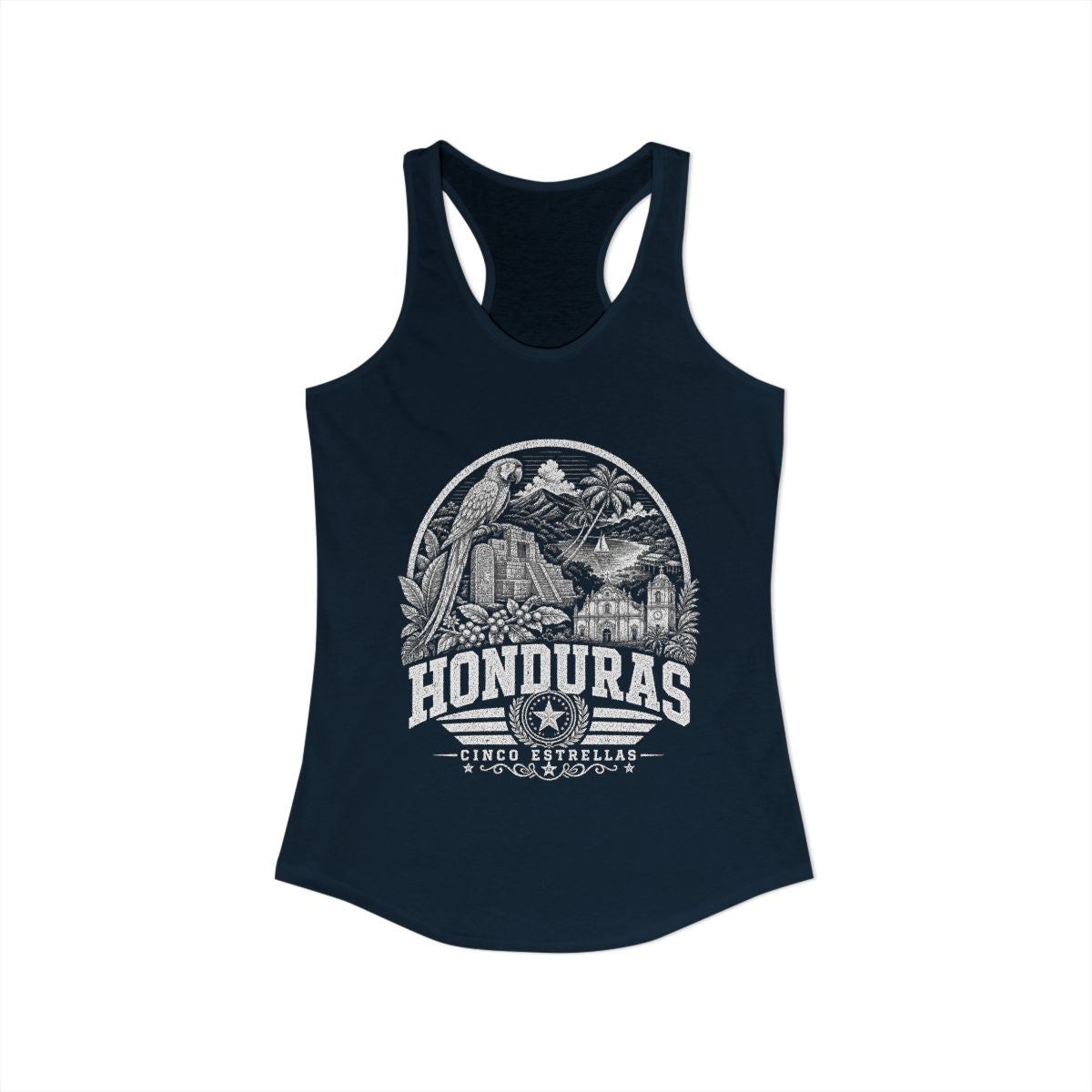 Honduras Women's Tank Top — Solid Midnight Navy (front)