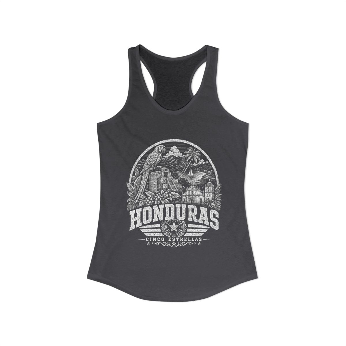 Honduras Women's Tank Top — Solid Dark Gray (front)