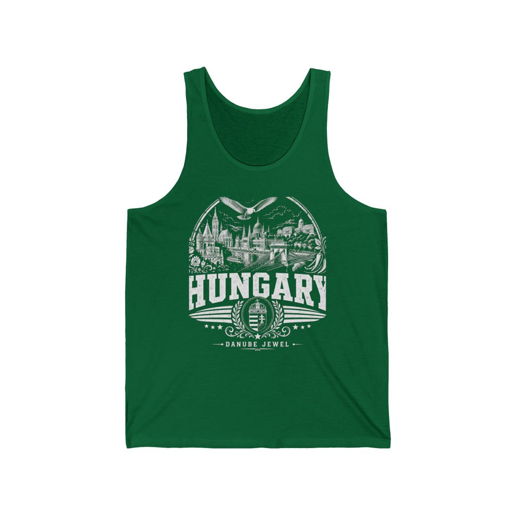 Hungary Men's Tank Top — Kelly