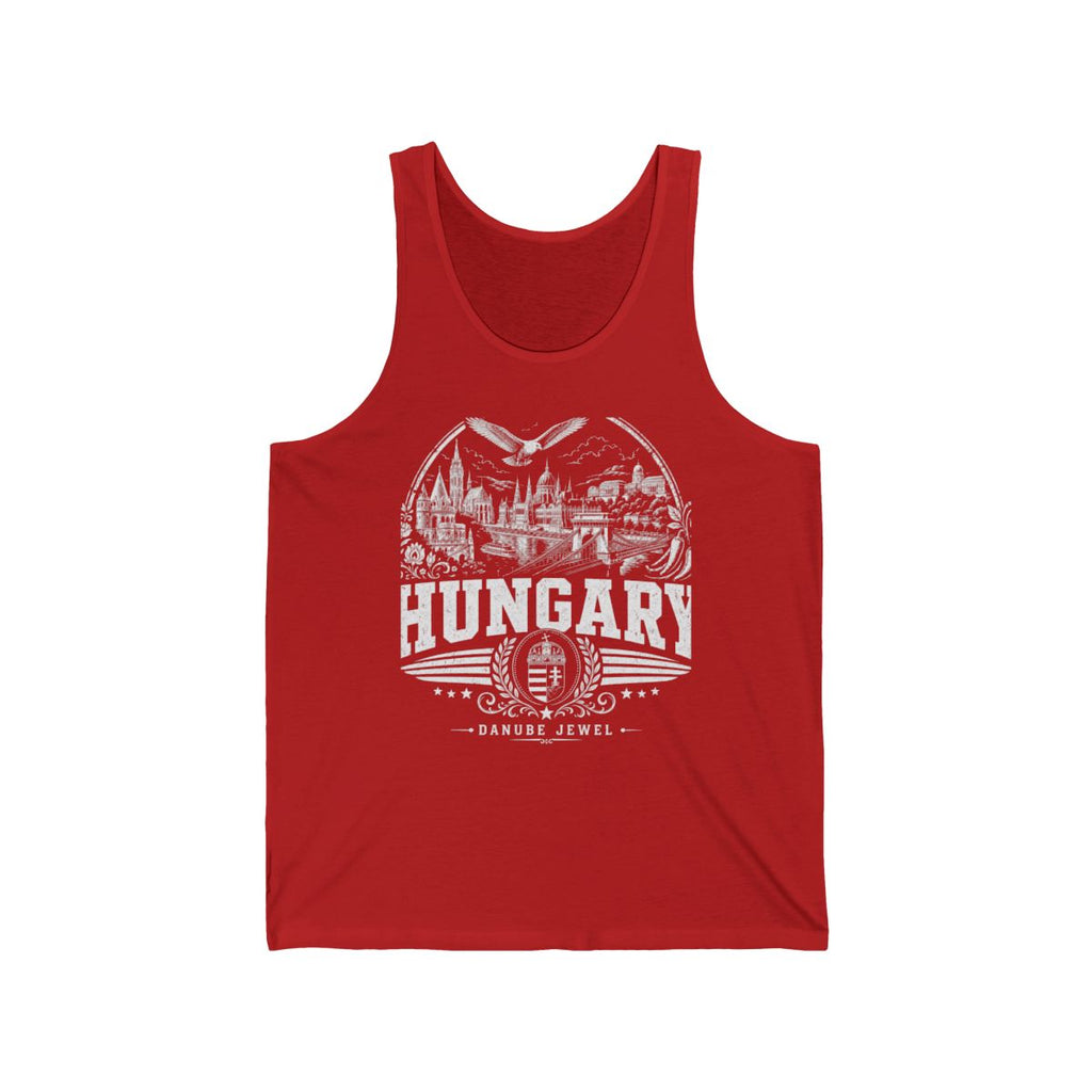 Hungary Men's Tank Top — Red