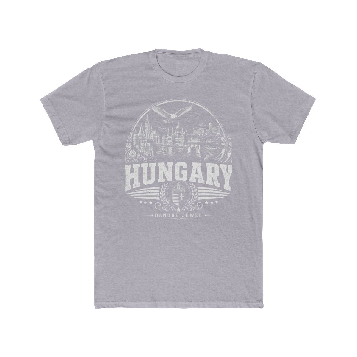 Hungary Men's Tee — Heather Grey