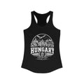 Hungary Women's Tank Top — Solid Black (front)