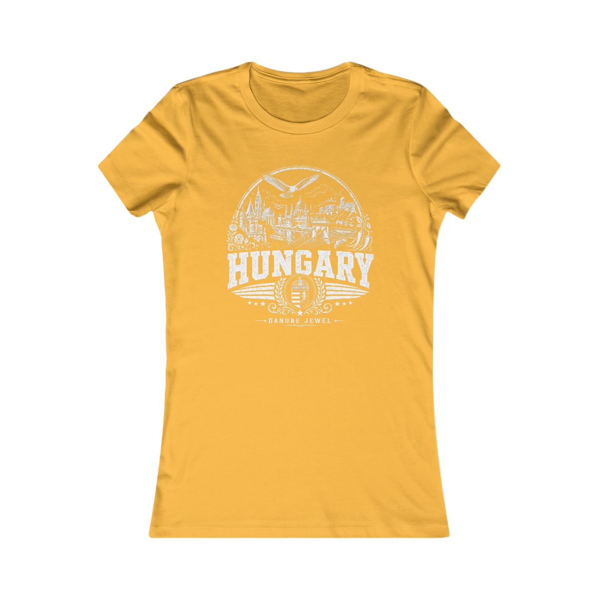 Hungary Women's Tee — Gold