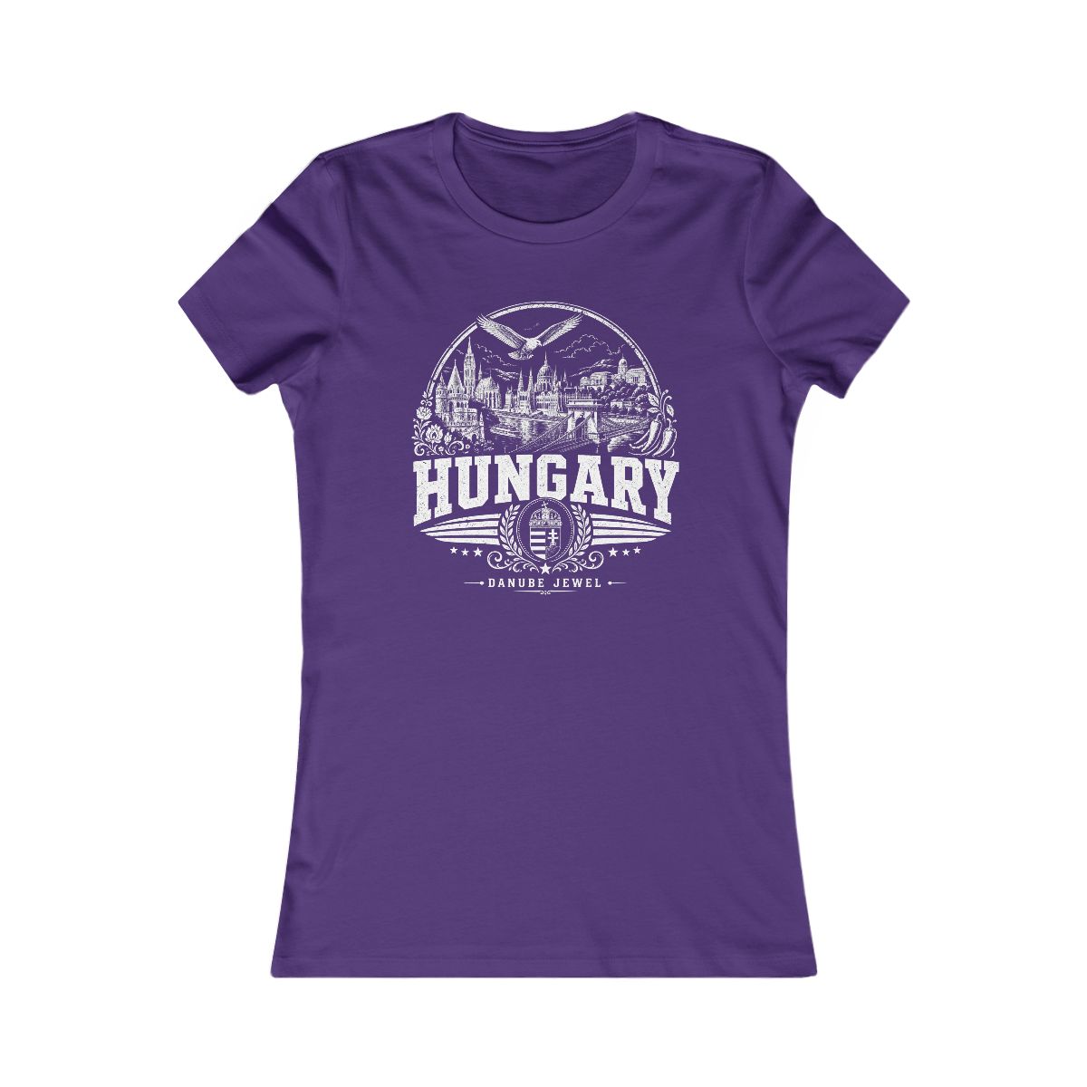 Hungary Women's Tee — Team Purple