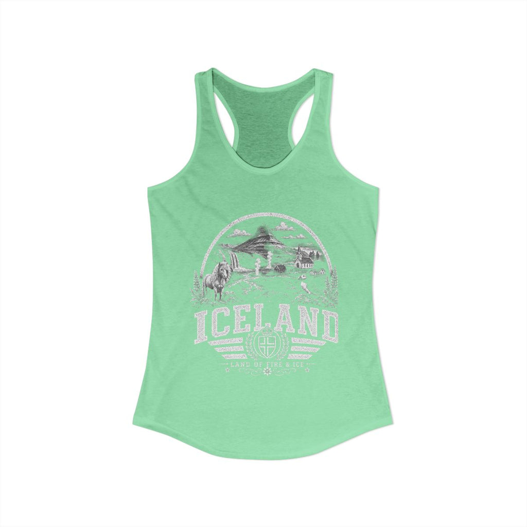 Iceland Women's Tank Top — Solid Mint (front)