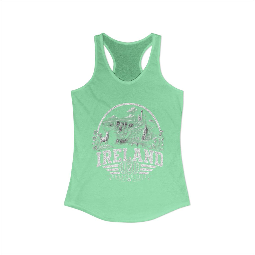 Ireland Women's Tank Top — Solid Mint (front)