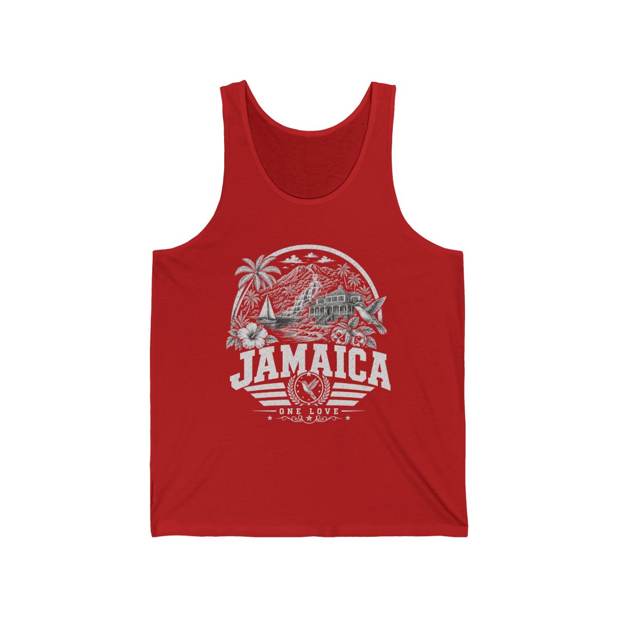 Jamaica vintage landmarks men's tee — iconic landmark design | Nameshi Destinations (view 8)