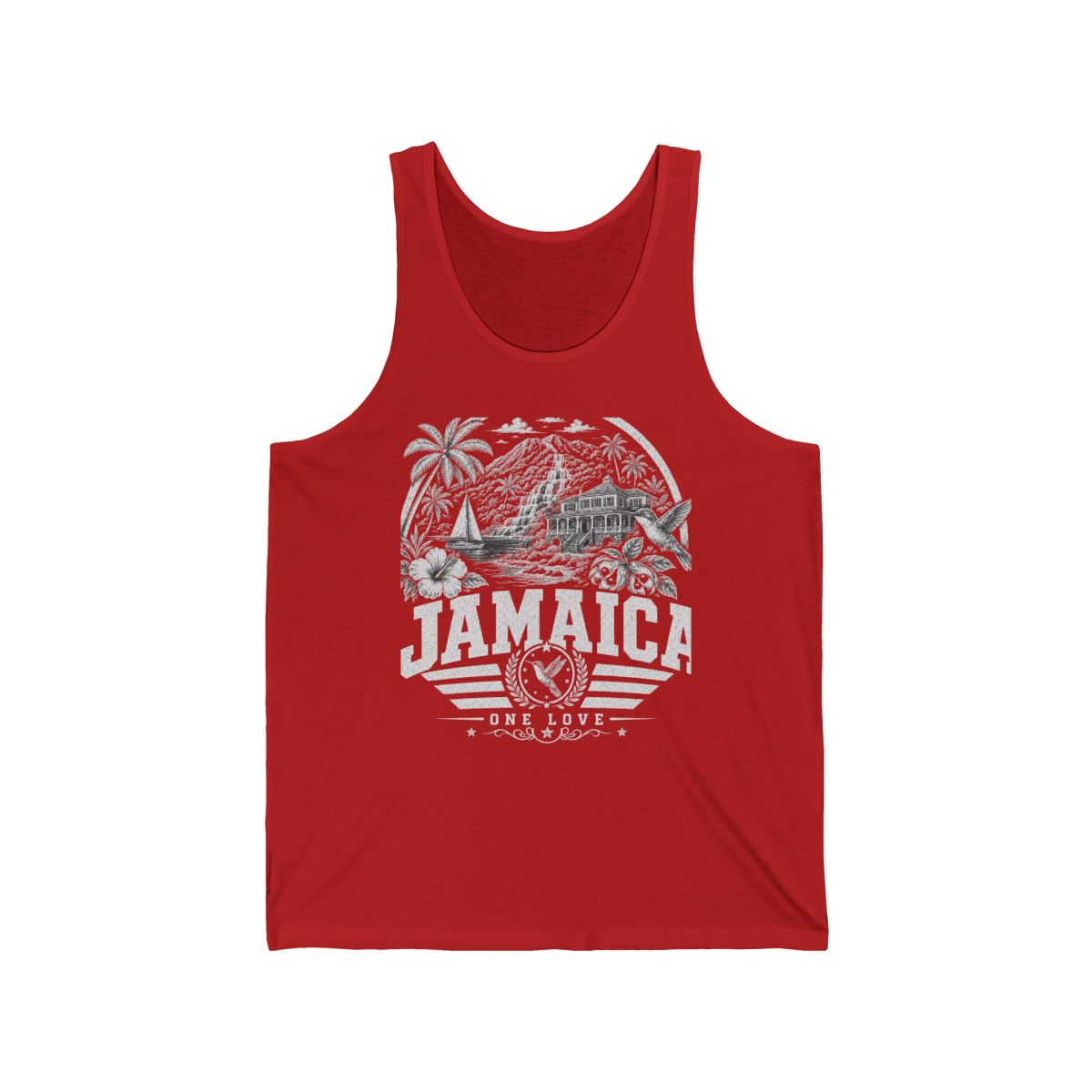 Jamaica Men's Tank Top — Red