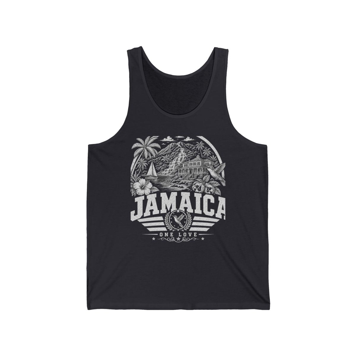 Jamaica Men's Tank Top — Dark Grey
