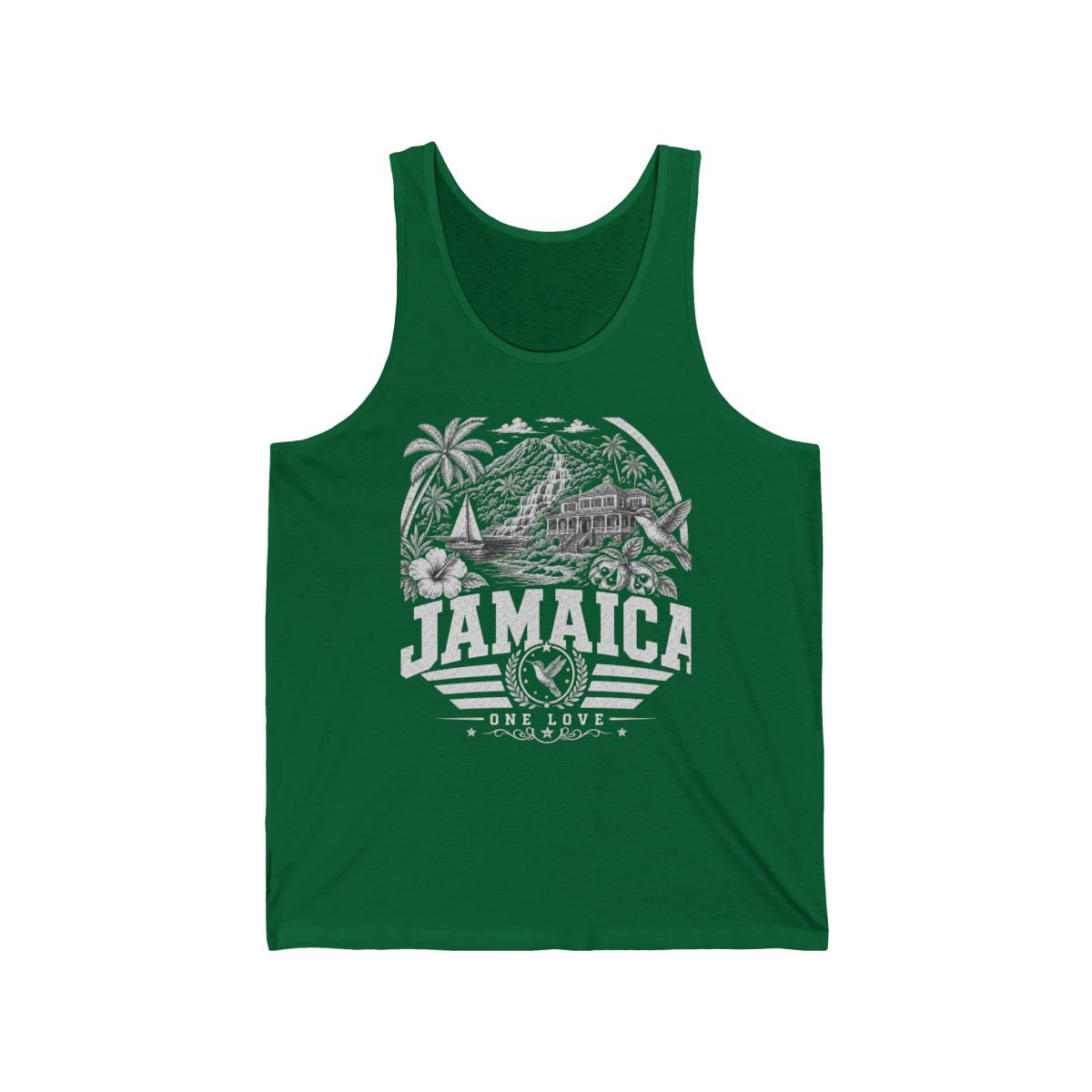 Jamaica Men's Tank Top — Kelly