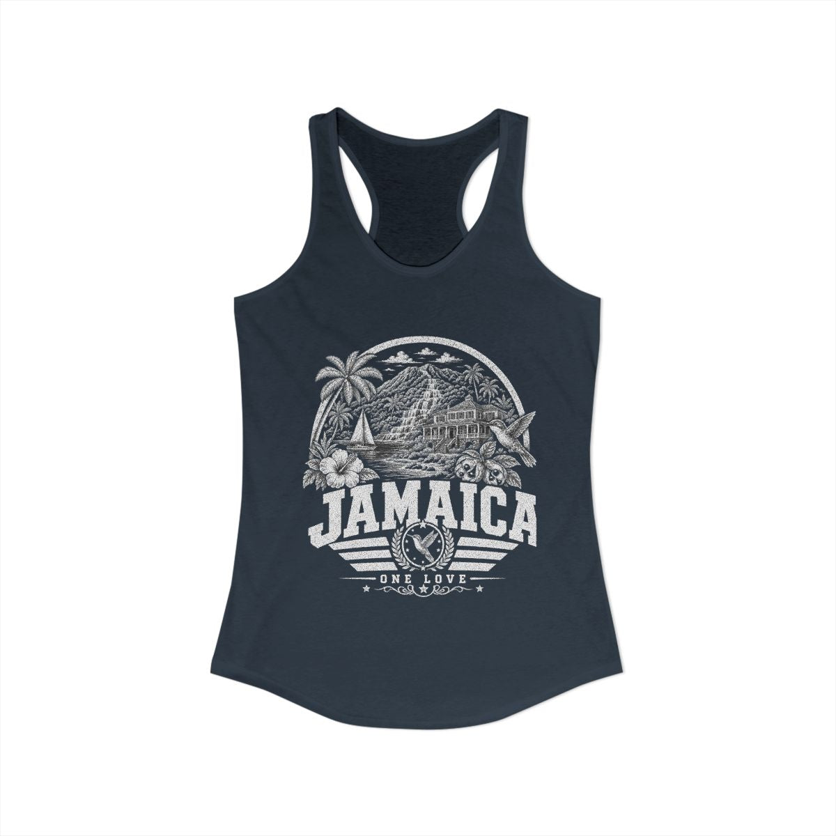 Jamaica Women's Tank Top — Solid Indigo (front)