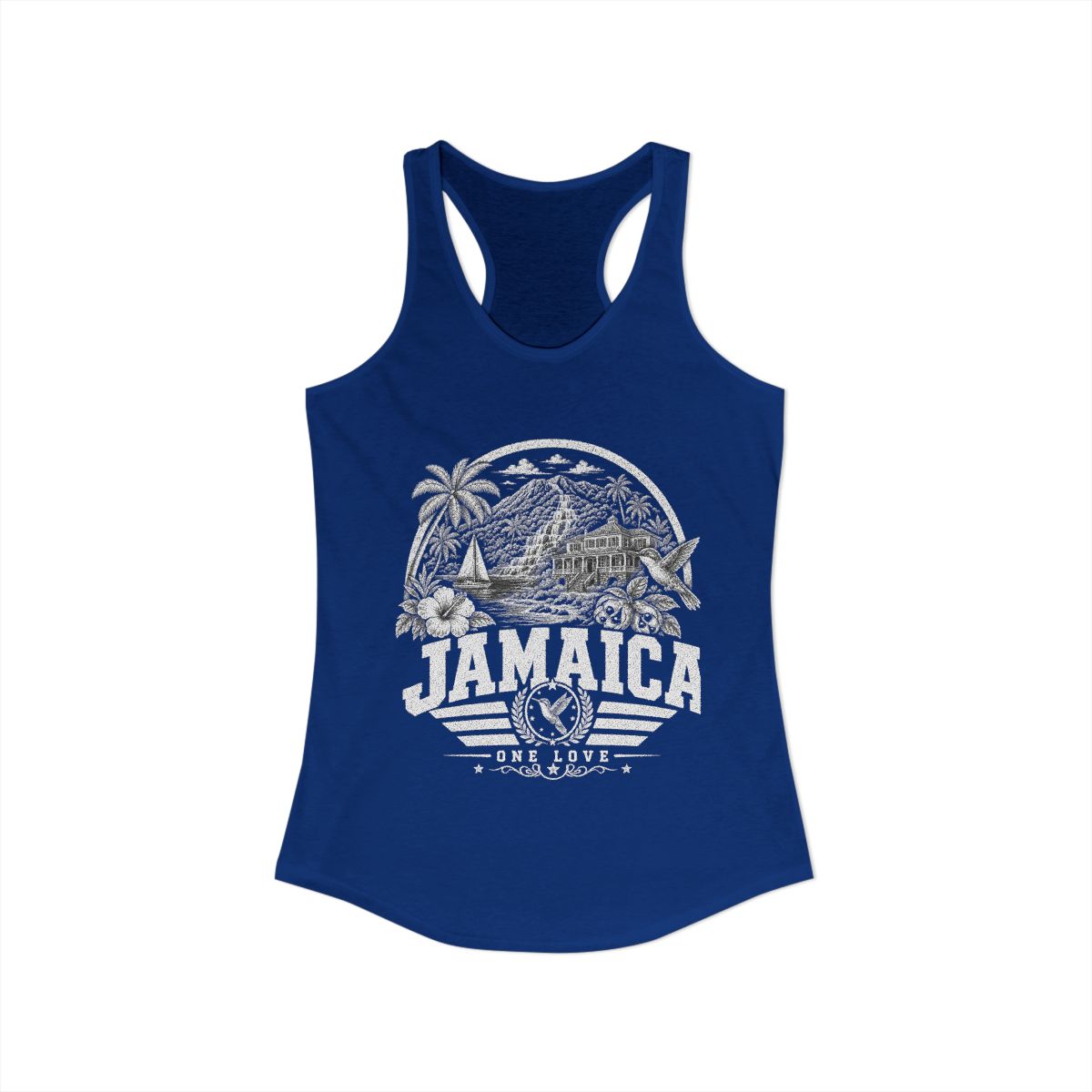 Jamaica Women's Tank Top — Solid Royal (front)