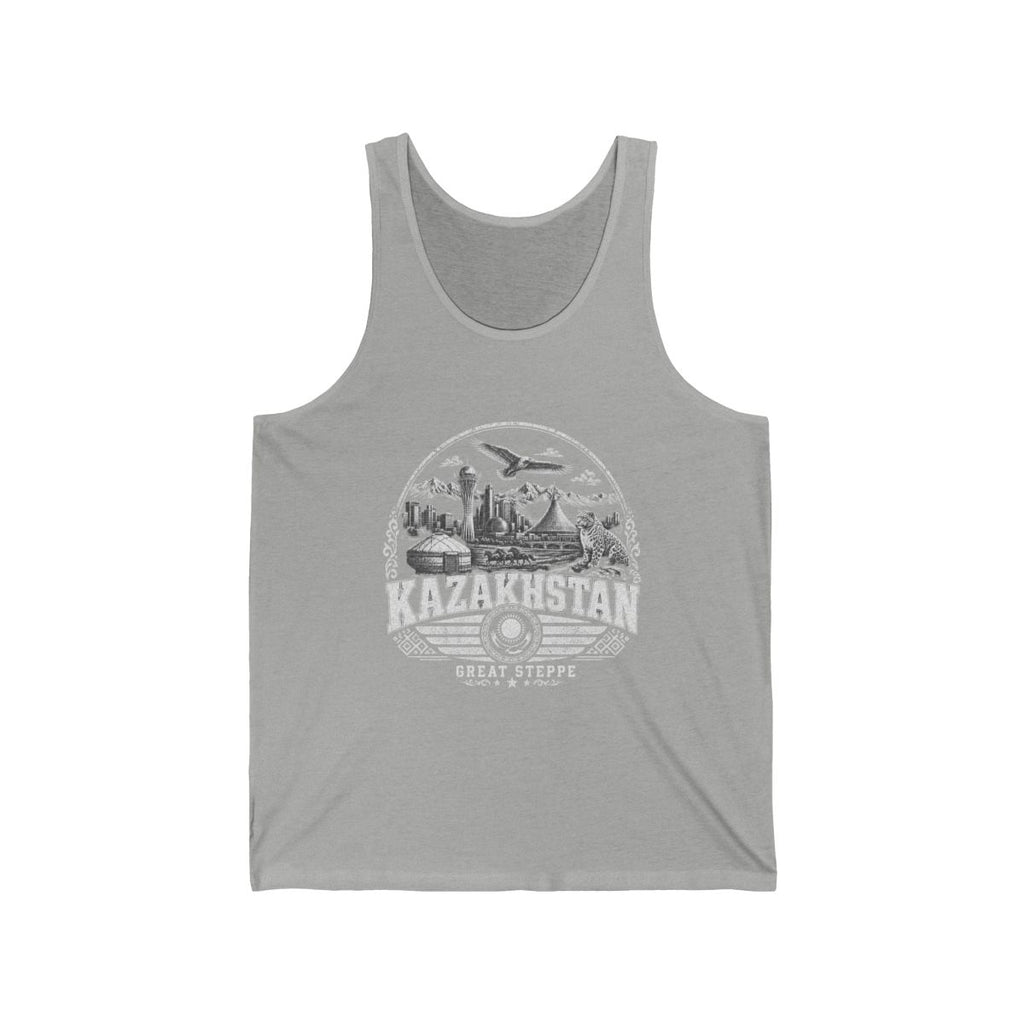 Kazakhstan Men's Tank Top — Athletic Heather (front)