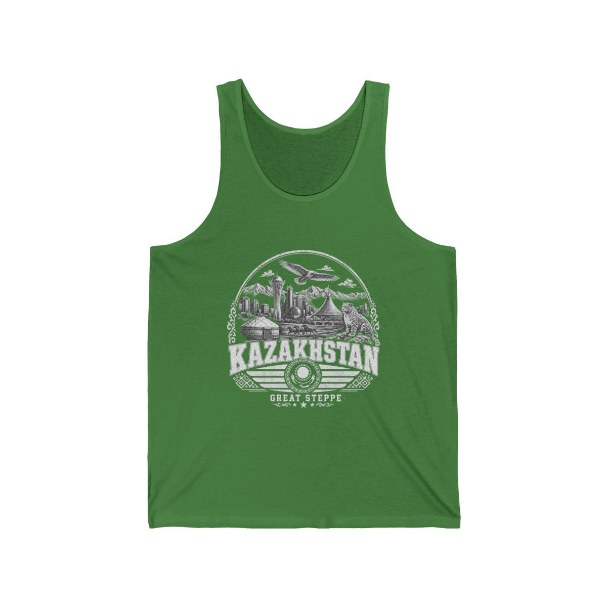 Kazakhstan Men's Tank Top — Leaf (front)