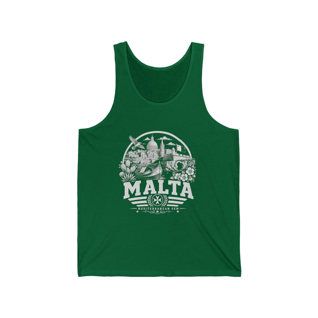 Malta Men's Tank Top — Kelly (front)