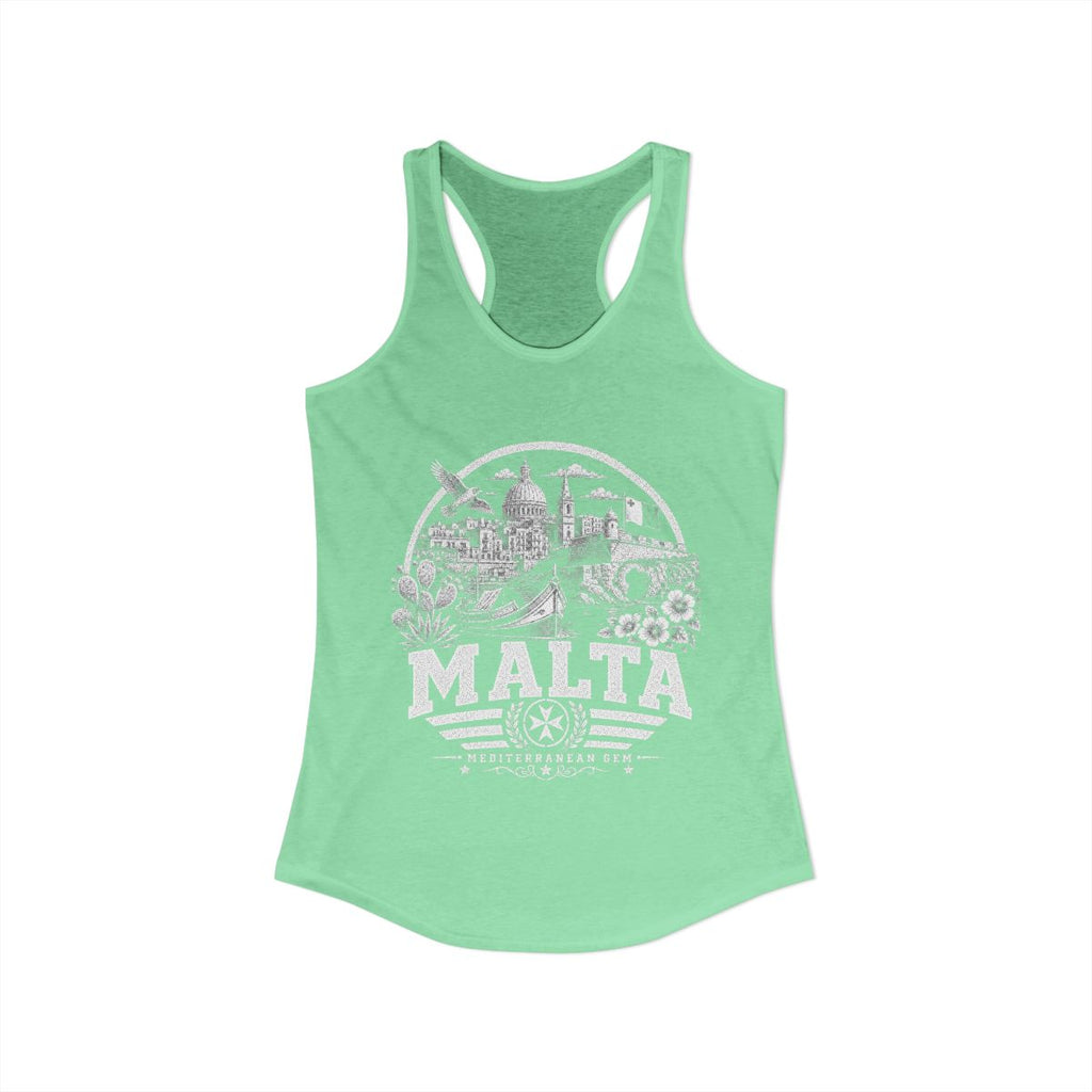 Malta Women's Tank Top — Solid Mint (front)