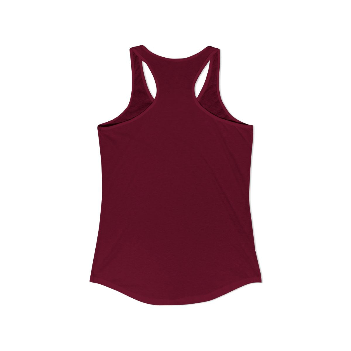 Malta Women's Tank Top — Solid Cardinal Red (back)