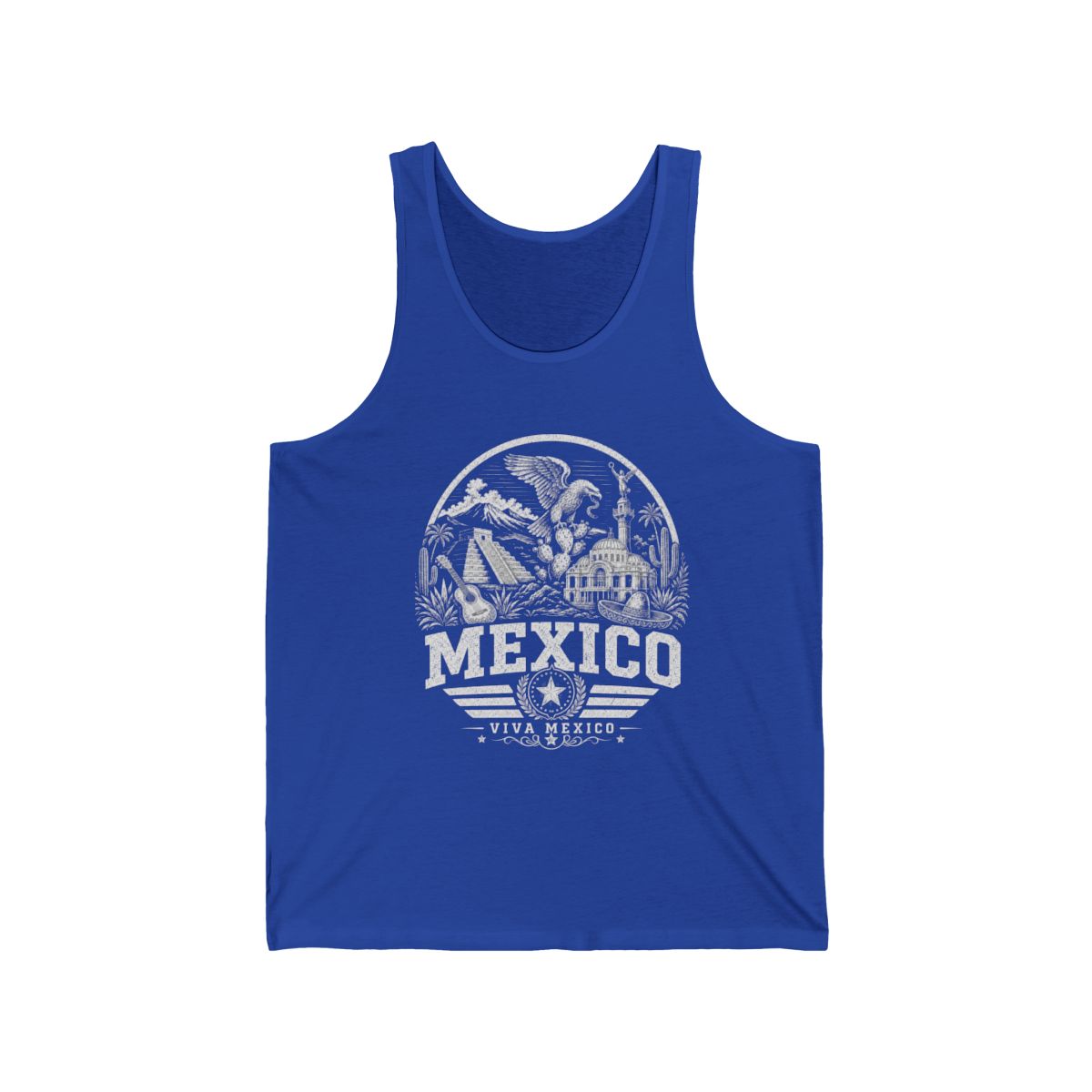 Mexico vintage landmarks men's tee — iconic landmark design | Nameshi Destinations (view 6)