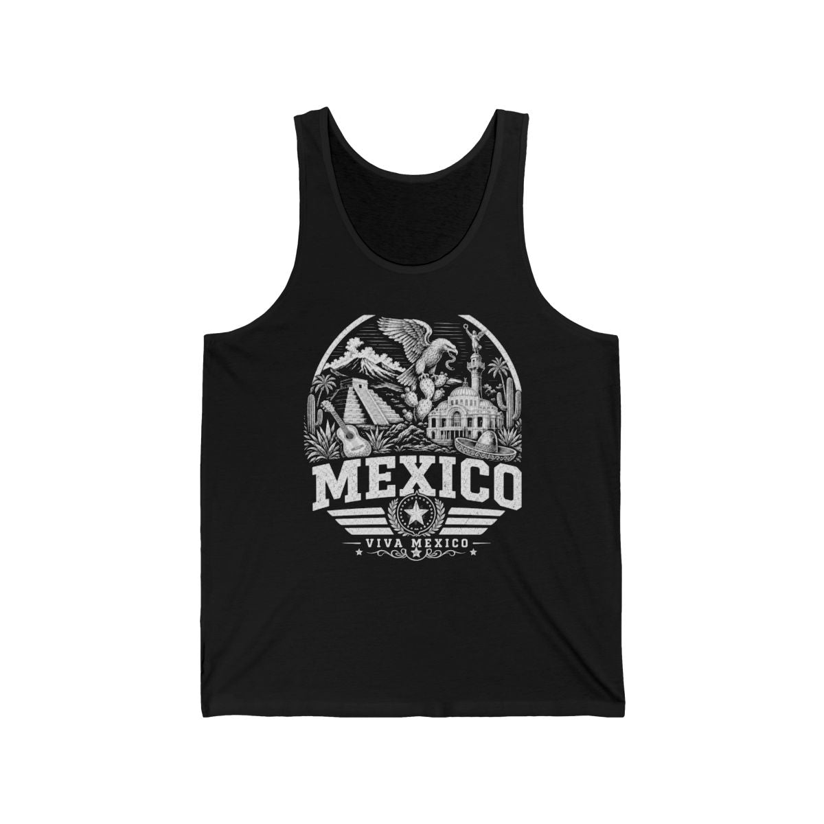 Mexico Men's Tank Top — Black