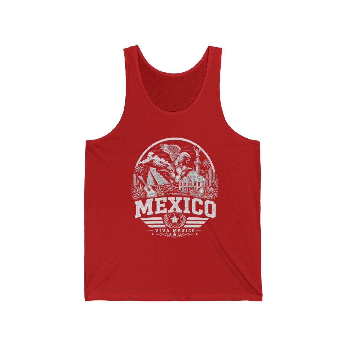 Mexico vintage landmarks men's tee — iconic landmark design | Nameshi Destinations (view 8)