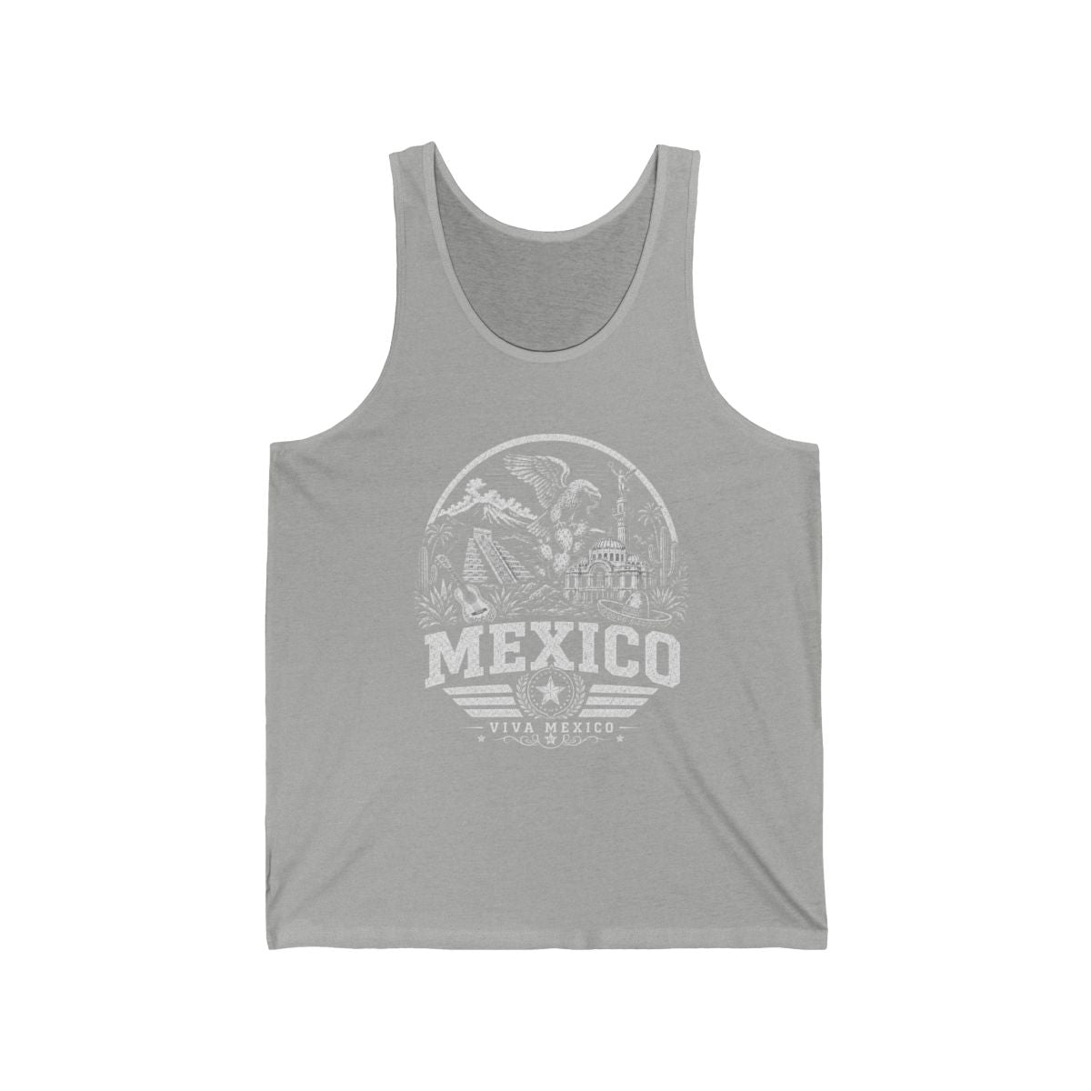 Mexico vintage landmarks men's tee — iconic landmark design | Nameshi Destinations (view 5)