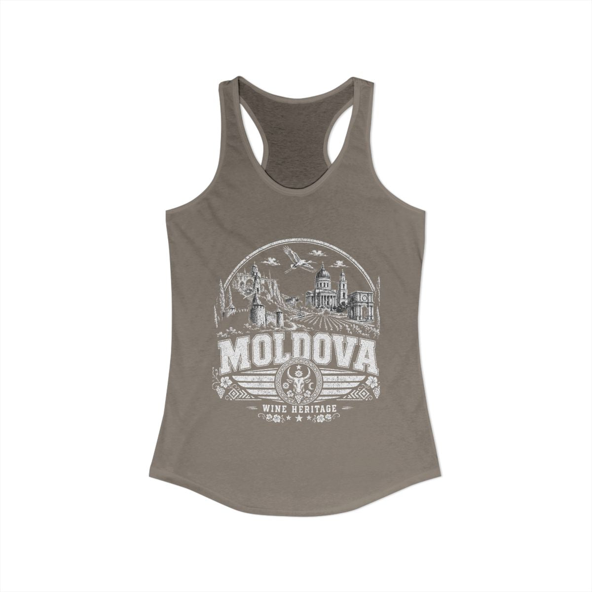 Moldova vintage landmarks tank top — iconic landmark design | Nameshi Destinations (view 23)