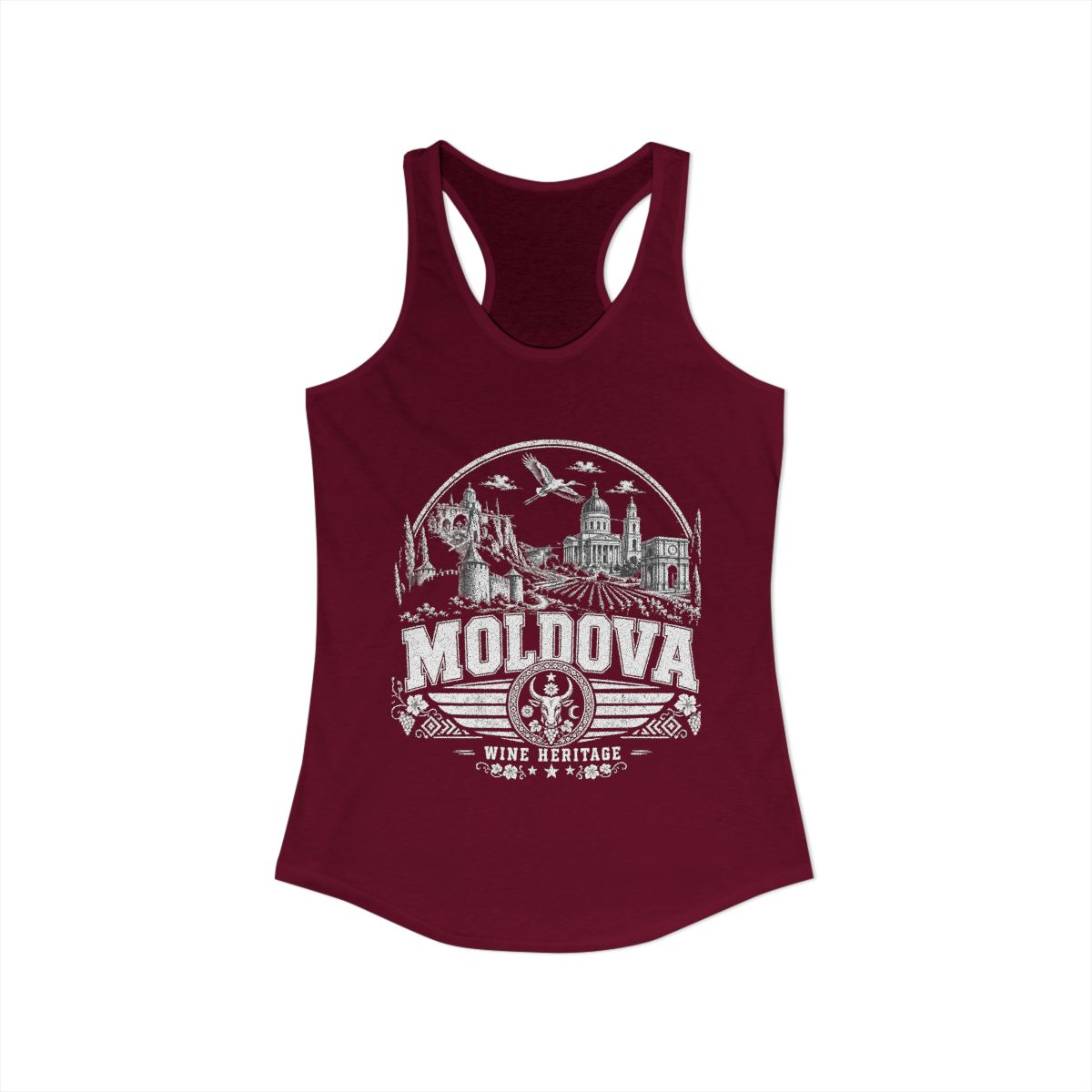 Moldova vintage landmarks tank top — iconic landmark design | Nameshi Destinations (view 27)