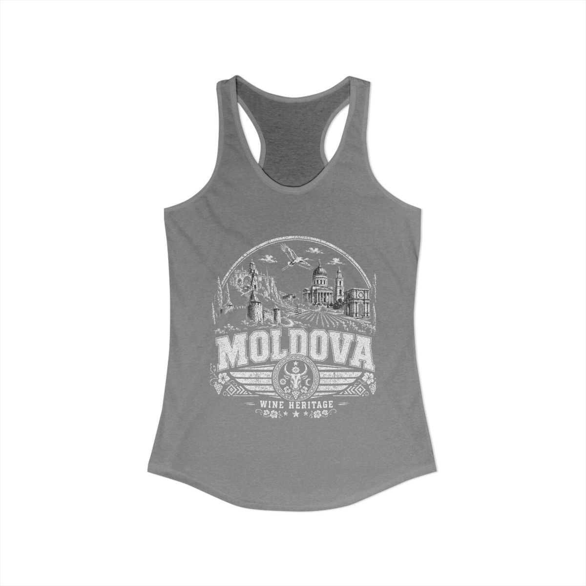 Moldova vintage landmarks tank top — iconic landmark design | Nameshi Destinations (view 25)