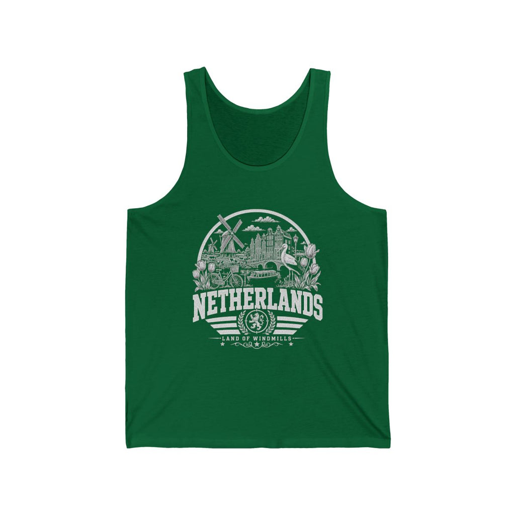 Netherlands Men's Tank Top — Kelly (front)
