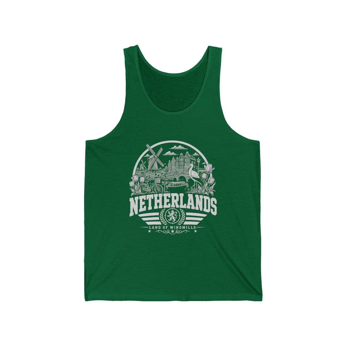 Netherlands Men's Tank Top — Kelly (front)