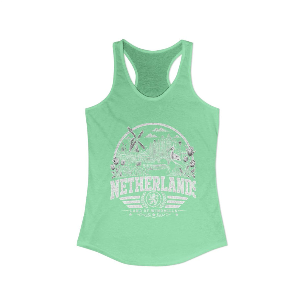 Netherlands Women's Tank Top — Solid Mint (front)