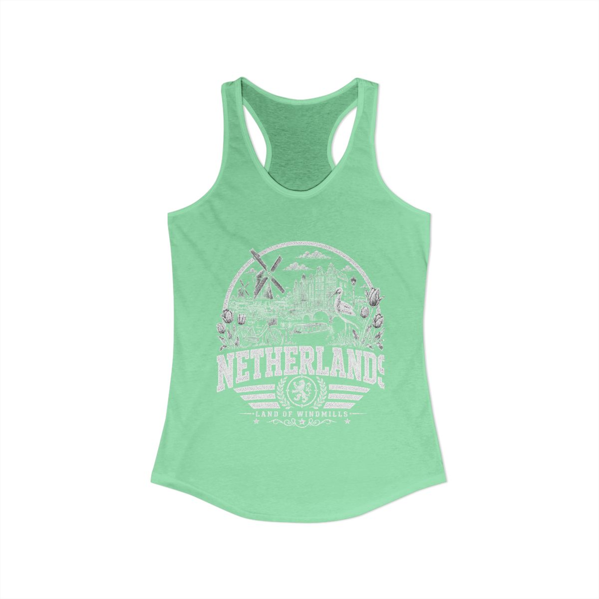 Netherlands Women's Tank Top — Solid Mint (front)