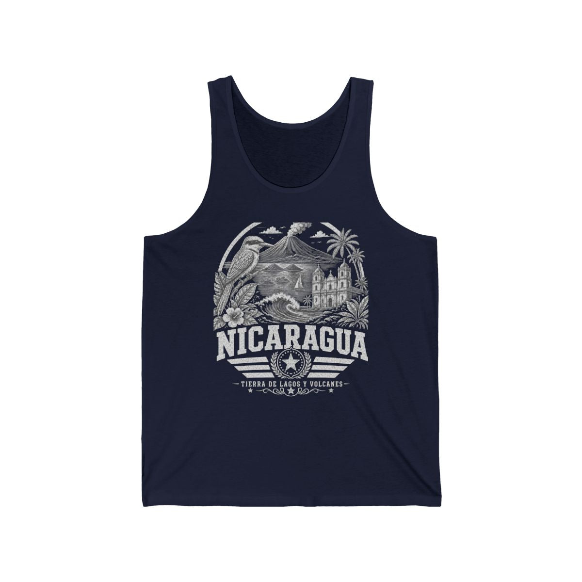 Nicaragua Men's Tank Top — Navy
